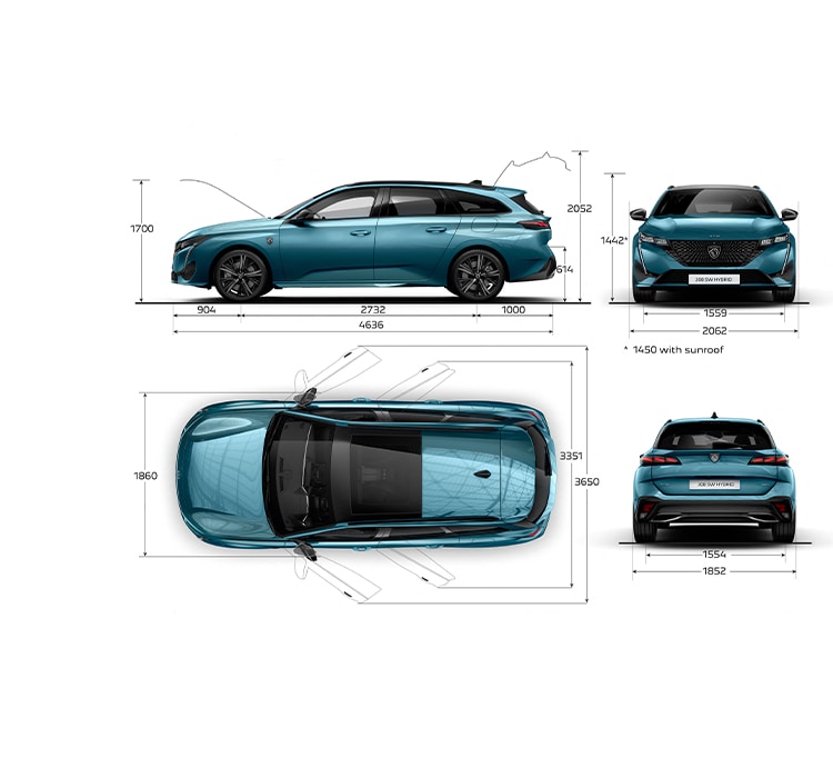Peugeot 308 Sw Maße Kofferraum