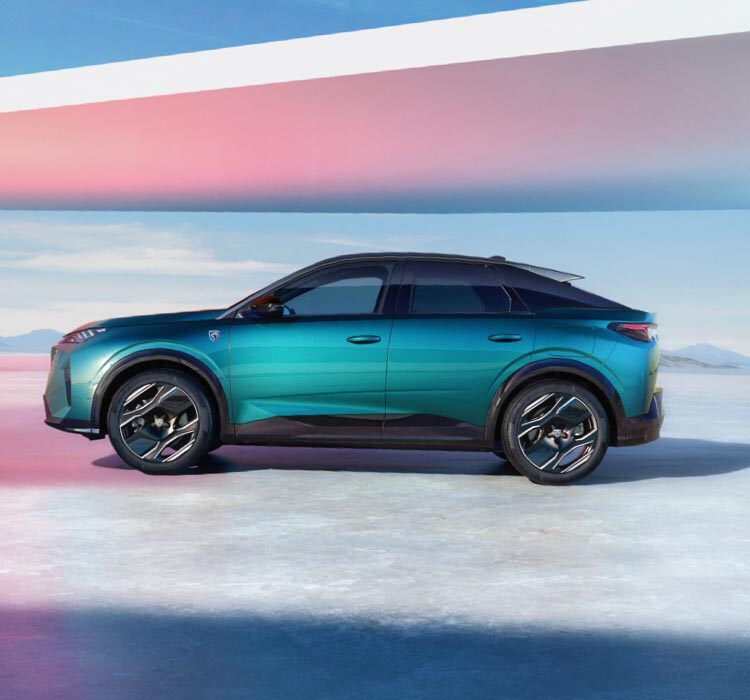 New PEUGEOT E-3008 Obsession Blue profile view